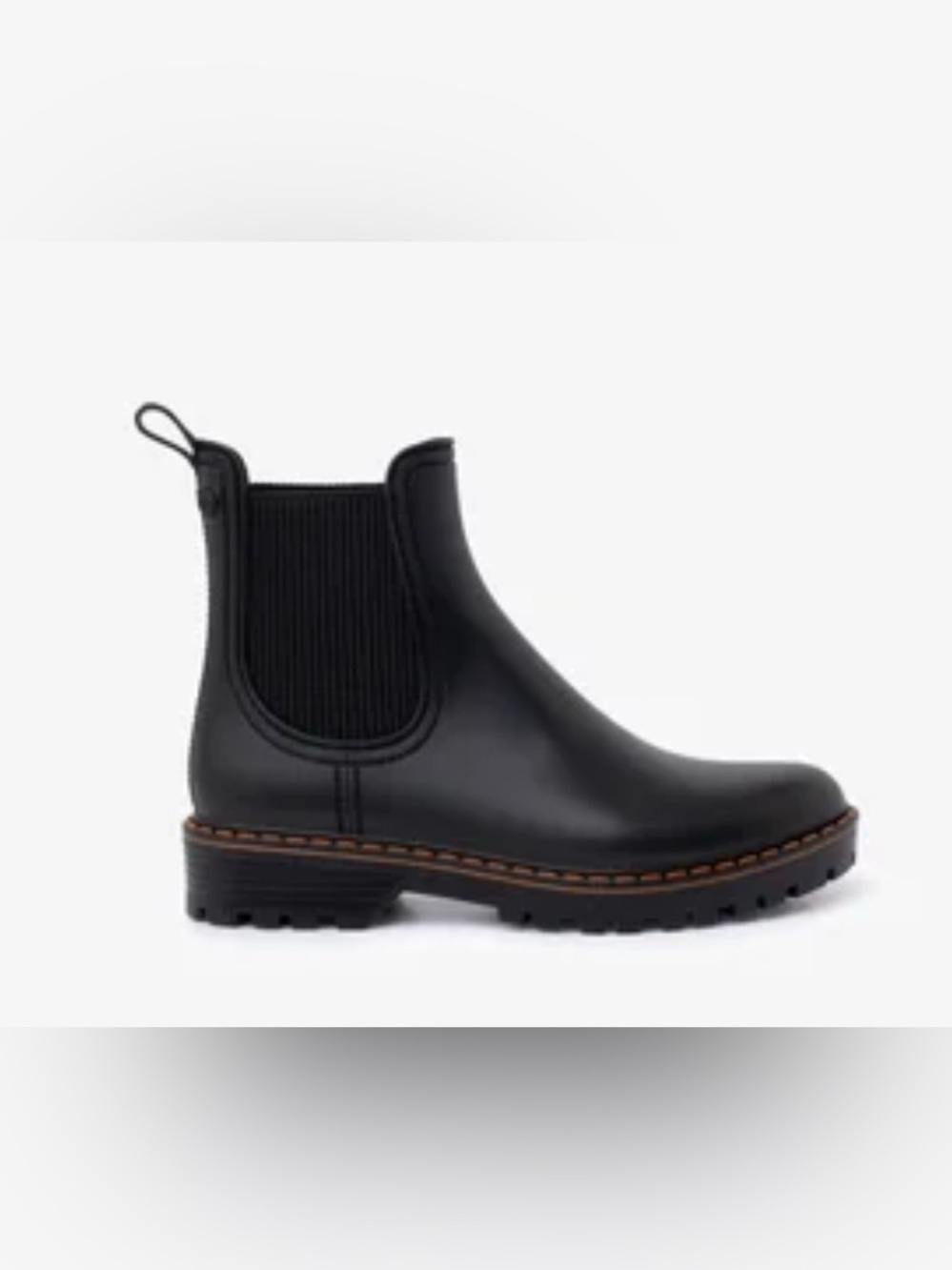 Igor Trak Mate Tri Black Red Stitch Chelsea Waterproof Rain Boots Wellies 39/8.5